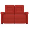 vidaXL 2-personers massagestol kunstlæder vinrød