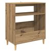 vidaXL Pladespillerstand Artisan-eg 71 x 39,5 x 83 cm Konstrueret tr&aelig;