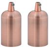 vidaXL lampeholdere 2 stk r&oslash;d bronze E27