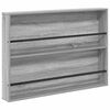 vidaXL Magasin Rack Gr&aring; Sonoma 100 x 12 x 70 cm Konstrueret tr&aelig;