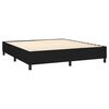 vidaXL Boxspring sengeramme 180x200 cm stof sort