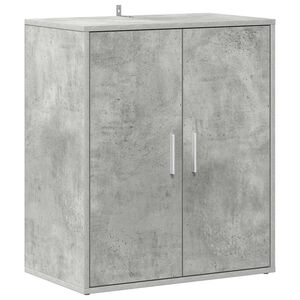 vidaXL skoskab 60x35x70 cm konstrueret tr&aelig; betongr&aring;
