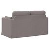 vidaXL Sofa Gr&aring;brun Samlede dimensioner: 139 x 78 x 80 cm (B x D x H)
