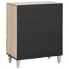 vidaXL Sideboard med skuffe Hvid 60 x 33 x 75 cm Massivt mangotræ