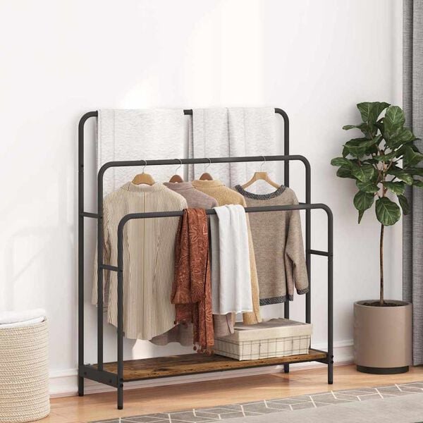 vidaXL T&oslash;jstativ Gammelt tr&aelig; 90 x 30 x 100,5 cm Konstrueret tr&aelig;