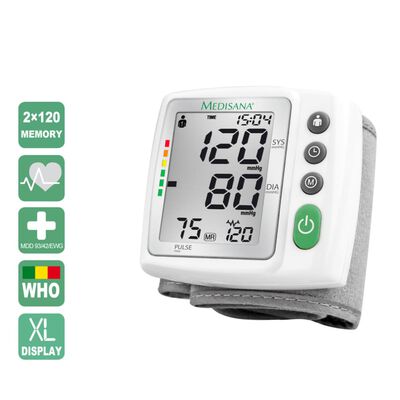 Medisana blodtryksmåler til håndled BW 315 hvid 51072