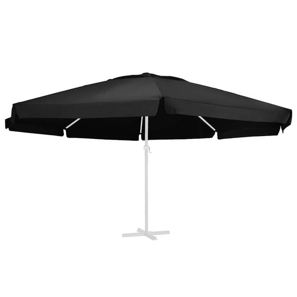 vidaXL udskiftningsdug til parasol 610 cm sort