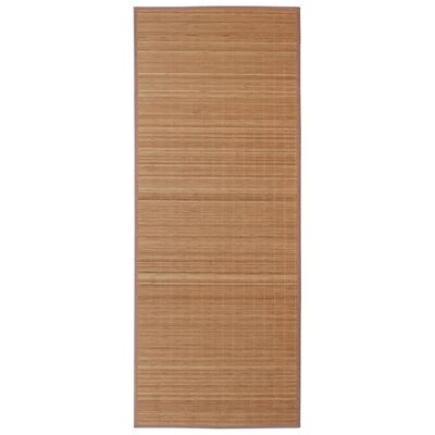 vidaXL tæppe 160x230 cm bambus brun