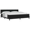 vidaXL Box spring seng med hovedg&aelig;rde Sort 200 x 200 cm Stof