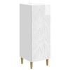 vidaXL Sideboard Hvid h&oslash;jglans 33 x 34,5 x 90 cm Konstrueret tr&aelig;