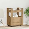 vidaXL Køkkenvogn artisan eg 60 x 45 x 80 cm Konstrueret træ