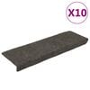 vidaXL trappem&aring;tter selvkl&aelig;bende 10 stk. 65x21x4 cm antracit rektangul&aelig;r kant