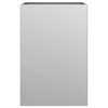 vidaXL plantekasse 52x48x75 cm galvaniseret stål sølvfarvet
