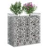 vidaXL Gabion h&oslash;jbed S&oslash;lv 50 x 100 x 100 cm Galvaniseret st&aring;l