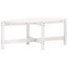 vidaXL sofabord 118x63x45 cm massivt fyrretr&aelig; hvid