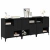 vidaXL Sideboards 3 pcs Sort eg 60 x 35 x 70 cm Konstrueret tr&aelig;