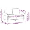 vidaXL 2-personers sofa 120 cm kunstlæder cremefarvet
