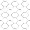 vidaXL Hexagon Hegn Gr&aring; 0,6 x 50 m PVC