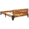 vidaXL sengestel 120x200 cm massivt akacietræ med børstet finish