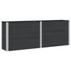 vidaXL H&oslash;jbed Sort 250 x 50 x 91 cm alu.