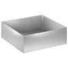 vidaXL Have Blomsterkrukke S&oslash;lv 60 x 60 x 20 cm Galvaniseret st&aring;l