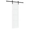 vidaXL Skyded&oslash;r 61 x 198,5 cm Massivt fyrretr&aelig; Hvid og sort