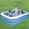 Bestway swimmingpool 211x132x46 cm rektangul&aelig;r bl&aring;