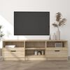 vidaXL tv-bord 150x33,5x45 cm konstrueret tr&aelig; sonoma-eg