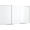 vidaXL magnetisk whiteboard 120x100x1,7 cm foldbart aluminium