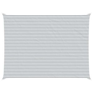 vidaXL Solskygge sejl Lys Gr&aring; og Hvid 8 x 6 m 100% polyester Oxford