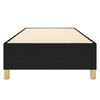 vidaXL Boxspring sengeramme Sort 100x200 cm Stof