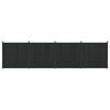 vidaXL Hegnspanel 4 stk. 705 x 186,5 cm WPC og Aluminium Sort