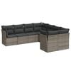 vidaXL sofas&aelig;t til haven 8 dele med hynder polyrattan gr&aring;