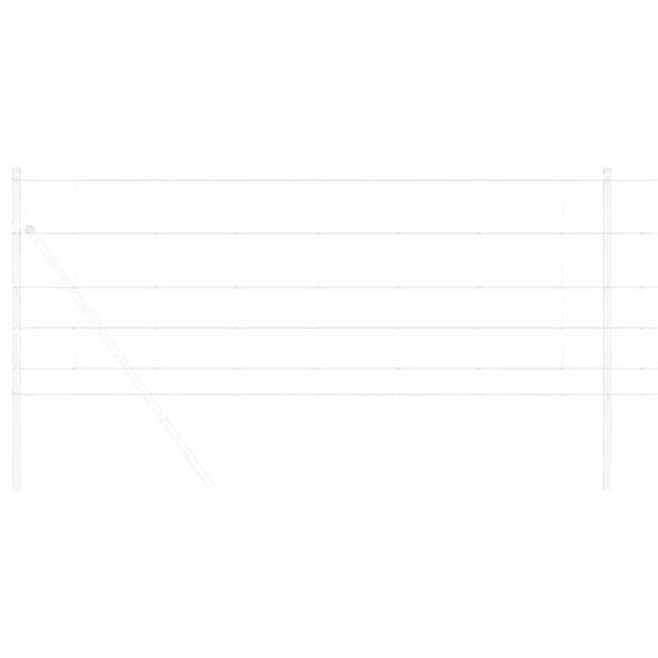 vidaXL Markhegn S&oslash;lv 100 x 0,8 m Galvaniseret st&aring;l