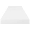 vidaXL væghylder 4 stk. 80x23,5x3,8 cm MDF hvid højglans
