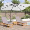 vidaXL Kantilever Roma Parasol Beige og sort 352 x 251 x 260 cm