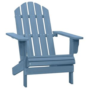 vidaXL Adirondack-havestol massivt grantr&aelig; bl&aring;