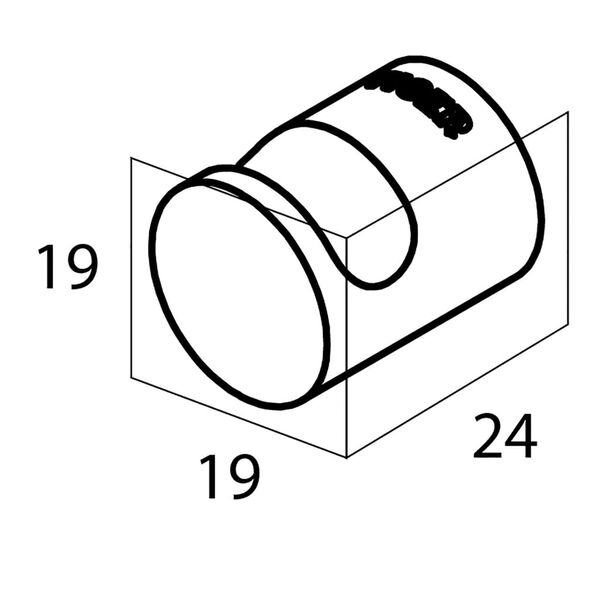 Tiger knager 2 stk. Bold krom
