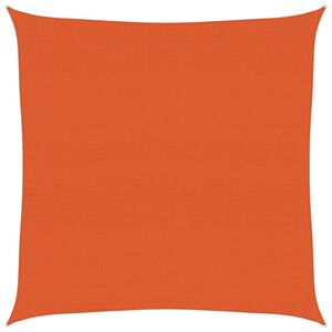 vidaXL solsejl 4x4 m 160 g/m&sup2; firkantet HDPE orange