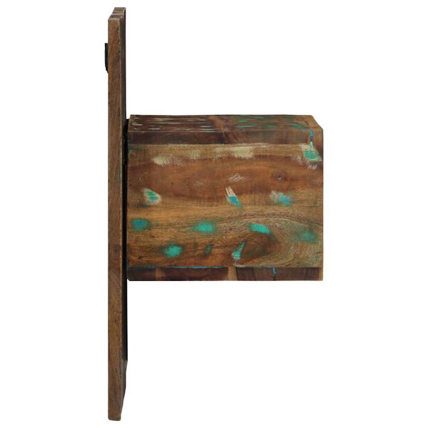 vidaXL sengeskab 50x27x50 cm massivt genbrugstr&aelig; flerfarvet