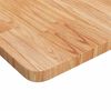vidaXL firkantet bordplade 60x60x2,5 cm behandlet massivt eg lysebrun