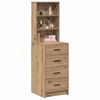 vidaXL Highboard artisan eg 40 x 41 x 135 cm Konstrueret tr&aelig;