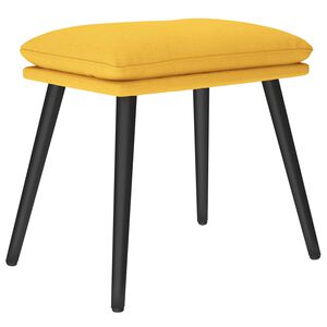 vidaXL fodskammel 45x29,5x35 cm stof sennepsgul