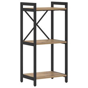 vidaXL Bogreol 40 x 30 x 85 cm Konstrueret tr&aelig; Artisan Egetr&aelig;