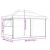 vidaXL Party Tent Beige 292 x 440 x 315 cm Oxford stof