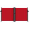 vidaXL sidemarkise 120x1000 cm sammenrullelig rød