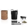 LECHUZA plantekrukke TRENDCOVER 23 Cork ALL-IN-ONE m&oslash;rk naturfarve