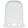 vidaXL Toilet s&aelig;de Hvid 47,5 x 35 x 3,6 cm Duroplast