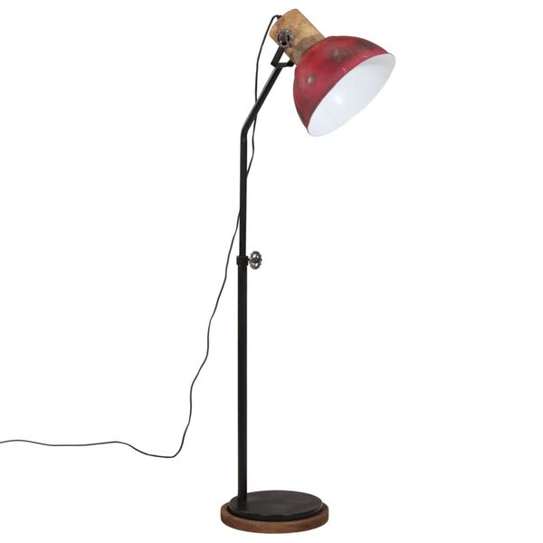 vidaXL gulvlampe 25 W 30x30x100-150 cm E27 rustik r&oslash;d
