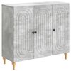 vidaXL Sideboard Betongr&aring; 89 x 34,5 x 80 cm Konstrueret tr&aelig;